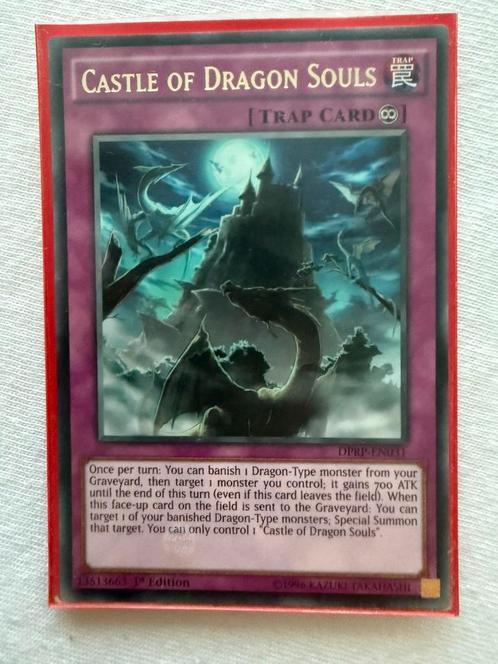 Castle of Dragon Souls yugioh, Hobby en Vrije tijd, Verzamelkaartspellen | Yu-gi-Oh!, Nieuw, Losse kaart, Verzenden