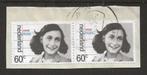 S- Ned. gest. 1980 nr.1199 paartje Anne Frank, Ophalen of Verzenden, Na 1940, Gestempeld