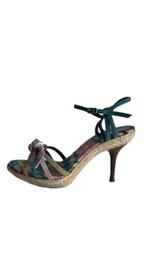 Prachtige Missoni sandalen in maat 38, Blauw, Zo goed als nieuw, Missoni, Sandalen of Muiltjes
