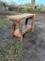 Timmermanswerkbank of badkamer meubel of kleine sidetable, Antiek en Kunst, Curiosa en Brocante, Ophalen