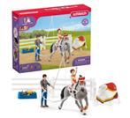 Schleich - Mia's voltige rijset Springset - 42443, Verzamelen, Speelgoed, Ophalen of Verzenden, Zo goed als nieuw