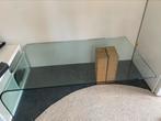 Gratis: glazen design salontafel, Huis en Inrichting, Ophalen, 100 tot 150 cm, 50 tot 100 cm, Zo goed als nieuw