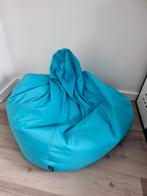 Zitzak loungezak gaming aqua blauw 75x75x80, Huis en Inrichting, Zitzakken, Ophalen of Verzenden, Zo goed als nieuw, Blauw, Zitzak