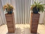 2 houten zuilen, Huis en Inrichting, Woonaccessoires | Zuilen en Pilaren, Ophalen, Zo goed als nieuw