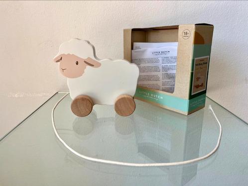 Little Dutch sheep schaap trekdier hout, Kinderen en Baby's, Speelgoed | Houten speelgoed, Zo goed als nieuw, Duw- of Trekspeelgoed