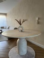 Travertin eettafel beschikbaar alle soorten en maten, Zo goed als nieuw, Vijf personen of meer, Rechthoekig, 50 tot 100 cm