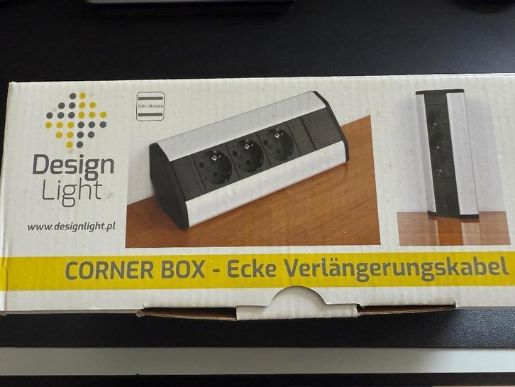Hoekstopcontact (3-voudig) NIEUW, Doe-het-zelf en Verbouw, Elektra en Kabels, Nieuw, Kabel of Snoer, Ophalen of Verzenden