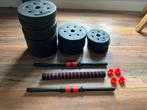 Dumbbell set met halter totaal 40 kg, Ophalen, Zo goed als nieuw, Dumbbell