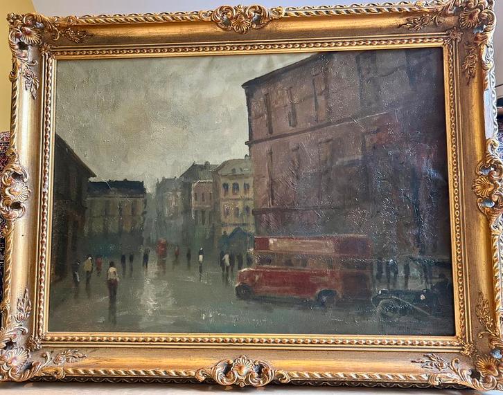 Anton R. Mauve, Stadsgezicht Londen / London cityscape, Antiek en Kunst, Kunst | Schilderijen | Klassiek, Ophalen of Verzenden