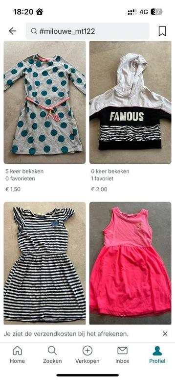 pakket kinderkleding maat 122/128 beschikbaar voor biedingen