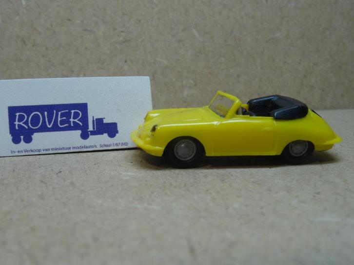 PRALINÉ 1:87, PORSCHE 356 CABRIO Geel, Zie Foto`s, Hobby en Vrije tijd, Modelauto's | 1:87, Zo goed als nieuw, Auto, Overige merken
