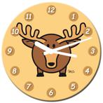 KLOK-LUNIES - Eland, Verzenden, Nieuw, Analoog, Wandklok