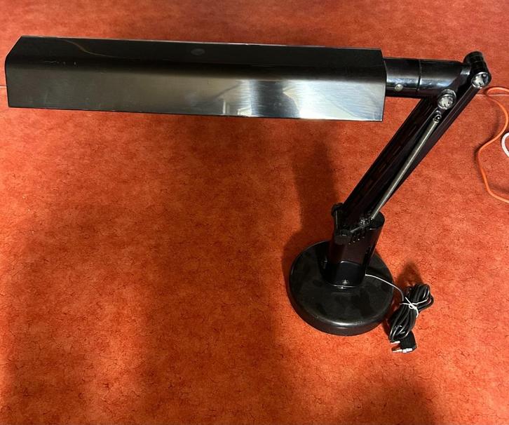 Lamp vintage, Huis en Inrichting, Lampen | Tafellampen, Gebruikt, Minder dan 50 cm, Kunststof, Metaal, Ophalen