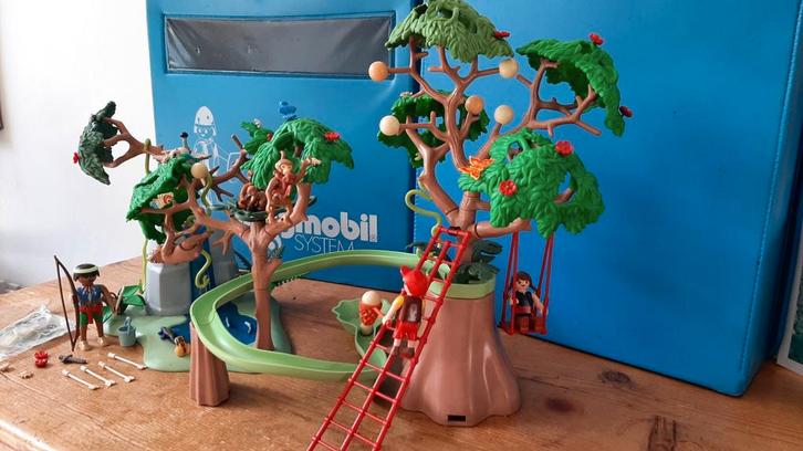 Wild life dierentuin 71142 wiltopia Jungle speeltuin, Kinderen en Baby's, Speelgoed | Playmobil, Zo goed als nieuw, Complete set