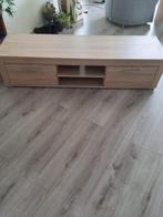 Tv-meubel licht eiken, Ophalen, 150 tot 200 cm, Eikenhout, Zo goed als nieuw