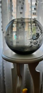 Glazenbol vaas Antraciet, Overige kleuren, Ophalen of Verzenden, Minder dan 50 cm, Glas