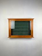 1950s wandkast vintage glas hout vitrine, Ophalen