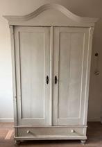 Antieke Kast met Deuren en Lade, Ophalen, Gebruikt, 200 cm of meer, Met lade(s)