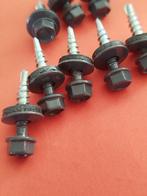 50-250 st mat antraciet grijs dakpanplaat schroeven 25 mm, Verzenden, Nieuw