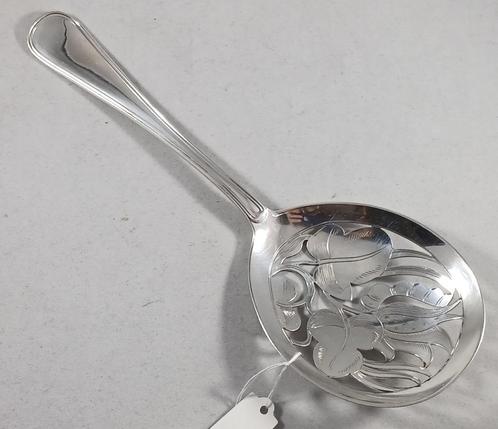 Grote zilveren natfruitlepel Dubbel Rondfilet antiek 835 zil, Antiek en Kunst, Antiek | Goud en Zilver, Zilver, Ophalen of Verzenden