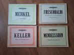 4 delen EDITION PETERS ( MERKEL, KELLER, MENDELSSOHN...), Ophalen of Verzenden, Gebruikt, Artiest of Componist, Klassiek