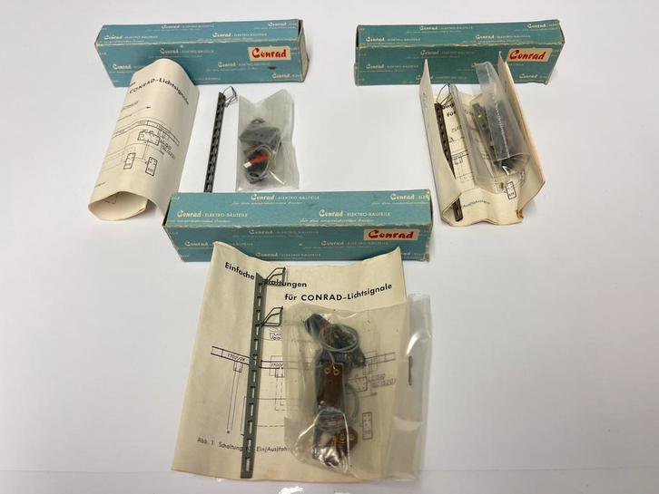 ** NIEUW * Voor MÄRKLIN, FLEISCHMAN, TRIX * 3x LICHTSIGN. **, Hobby en Vrije tijd, Modeltreinen | H0, Nieuw, Wagon, Gelijkstroom of Wisselstroom