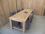 Teak kloostertafel / kasteeltafel 350 cm, 100 tot 150 cm, Overige materialen, Ophalen of Verzenden, Vijf personen of meer
