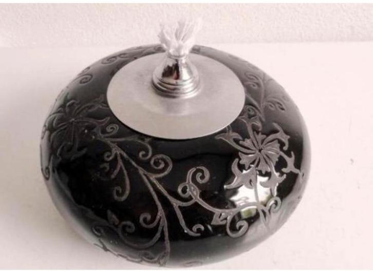 Aardewerk Olielamp Waxinelichtjes Set Persia Black diverse, Huis en Inrichting, Woonaccessoires | Kandelaars en Kaarsen, Zo goed als nieuw