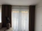 Overgordijen taupe, Huis en Inrichting, Stoffering | Gordijnen en Lamellen, Ophalen of Verzenden, Zo goed als nieuw, 200 cm of meer