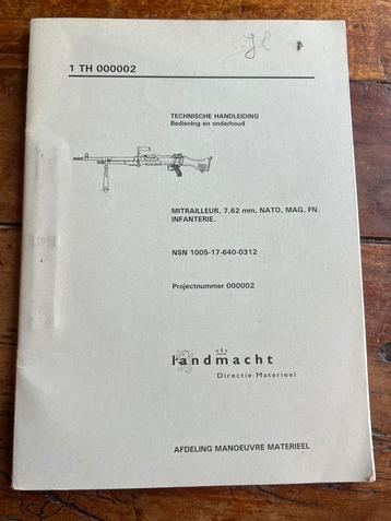 KL Defensie Techn  handleiding voorschrift MAG mitrailleur beschikbaar voor biedingen