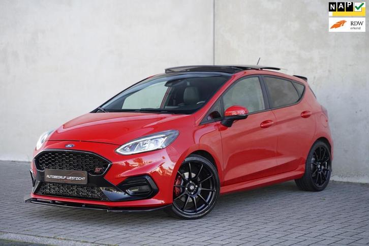 Ford Fiesta 1.5 EcoBoost ST-3 200pk Panoramadak Milltek B&O, Auto's, Ford, Bedrijf, Te koop, Fiësta, ABS, Airbags, Airconditioning