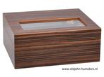ADORINI  HUMIDOR VITTORIA M DELUXE - MAKASSAR FINEER   h159, Verzenden, Nieuw, Tabaksdoos of Verpakking