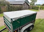 Tandemas aanhanger - verhoog schotten - veewagen, Ophalen, Gebruikt