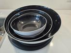 zwart/wit japandi tupperware set 4 bewaardozen, Ophalen of Verzenden, Gebruikt, Wit, Overige typen