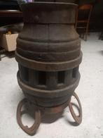 Oude houten wagenas met hoefijzers, Antiek en Kunst, Curiosa en Brocante, Ophalen