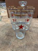 6 ongebruikte Heineken 50 jaar bevrijding glazen in 1 koop, Ophalen, Nieuw, Bierglas
