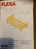 Flexa bed 90x200 - Wit - Excl. matras, Ophalen, 85 tot 100 cm, Gebruikt, Lattenbodem