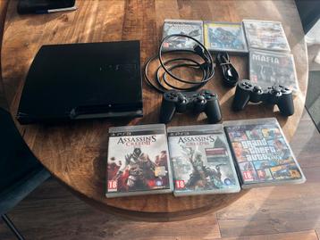 PlayStation 3 Slim 120GB + 8 spellen beschikbaar voor biedingen