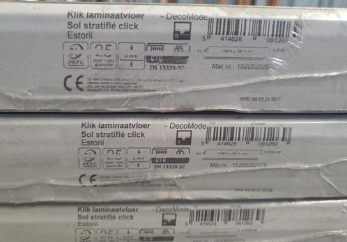 10 m2 DecoMode laminaat King Size Estoril. 4 pakken, Huis en Inrichting, Stoffering | Vloerbedekking, Nieuw, Laminaat, 10 tot 25 m²