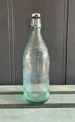 Franse fles met tekst en porseleine dop, Ophalen of Verzenden