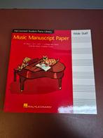 Manuscript paper, 6 large - size staves, Ophalen of Verzenden, Nieuw