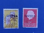 Postzegel UNTEA Nieuw Guinea 1962 2 gestempelde zegels 11-09, Postzegels en Munten, Postzegels | Nederlands-Indië en Nieuw-Guinea