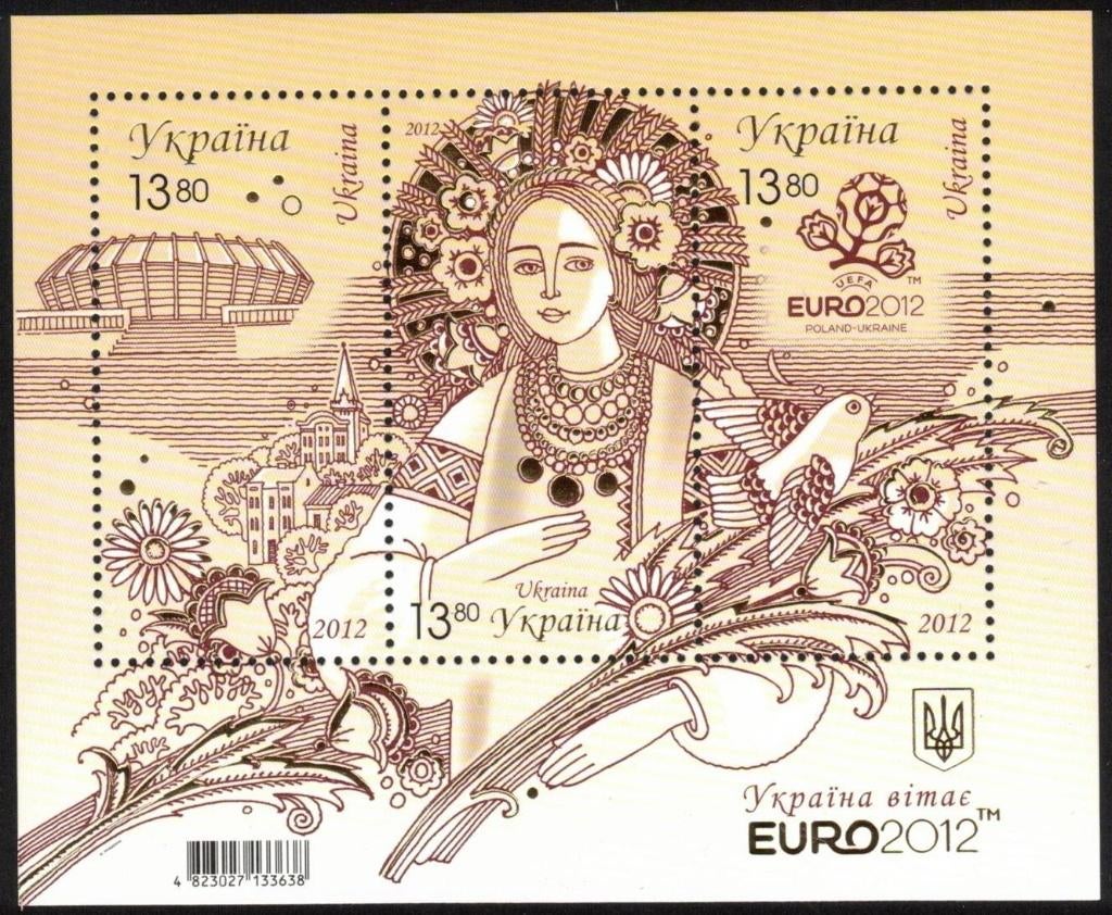 Oekraïne EK Voetbal 2012 Blok 96, Ophalen of Verzenden, Overige landen, Postfris