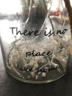 2 Windlichten met verlichting en tekst, Ophalen, Zo goed als nieuw, Overige materialen, Minder dan 25 cm