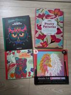 4 kleurboeken, Hobby en Vrije tijd, Tekenen, Ophalen of Verzenden, Zo goed als nieuw, Papier, Schets- of Tekenboek