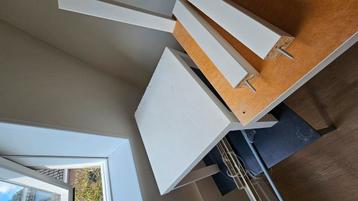 2 Ikea lack tafeltjes wit - gebruikte staat