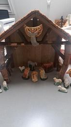 Mooie vintage kerststal jaren 50, Diversen, Kerst, Ophalen of Verzenden