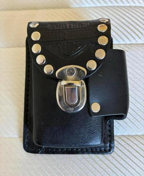 Sigarettentasje- aansteker Harley Davidson, Verzamelen, Rookartikelen, Aanstekers en Luciferdoosjes, Nieuw, Aansteker, Ophalen of Verzenden