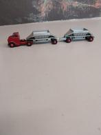 Te koop GMC roadtrain met 2 onderlossers metaal Matchbox, Hobby en Vrije tijd, Modelauto's | 1:50, Ophalen of Verzenden, Zo goed als nieuw
