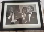 The Rat pack mooie ingelijste poster 3 bekende zangers, Ophalen